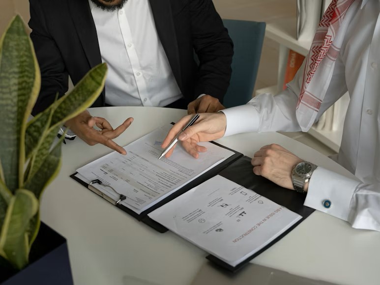 reviewing and signing legal contracts